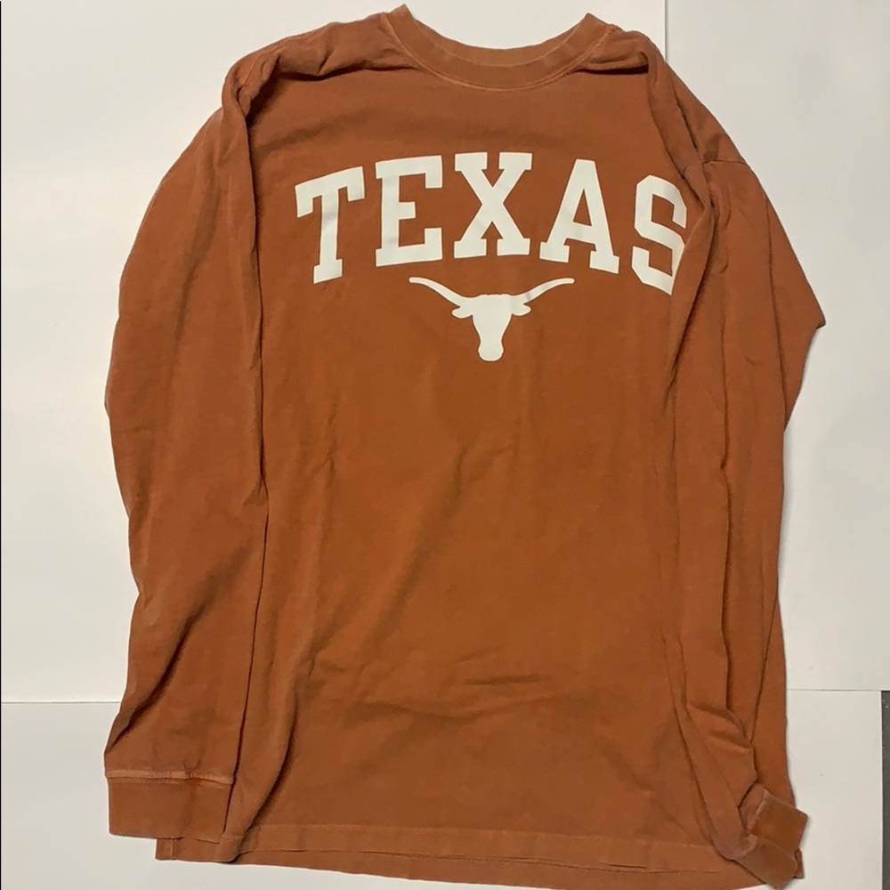 Texas Collage Print Long Sleeve Tee